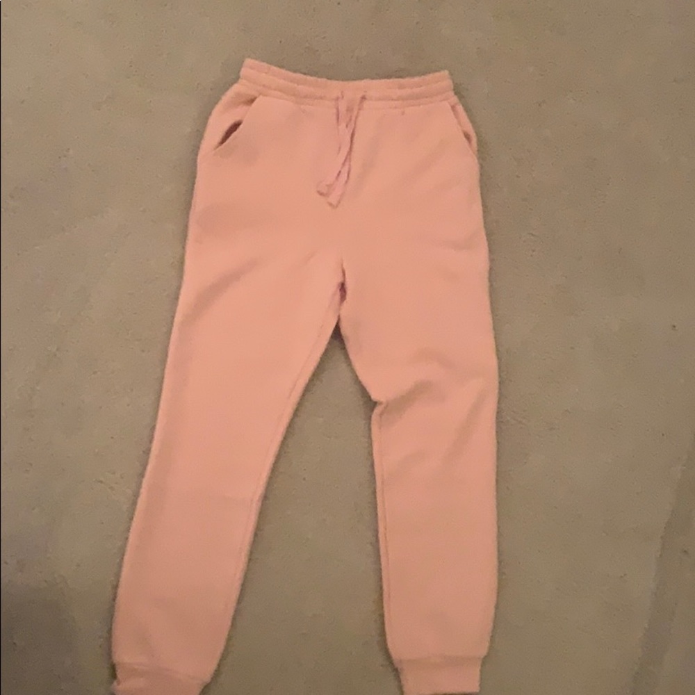 Forever 21 pink/peach sweatpant joggers